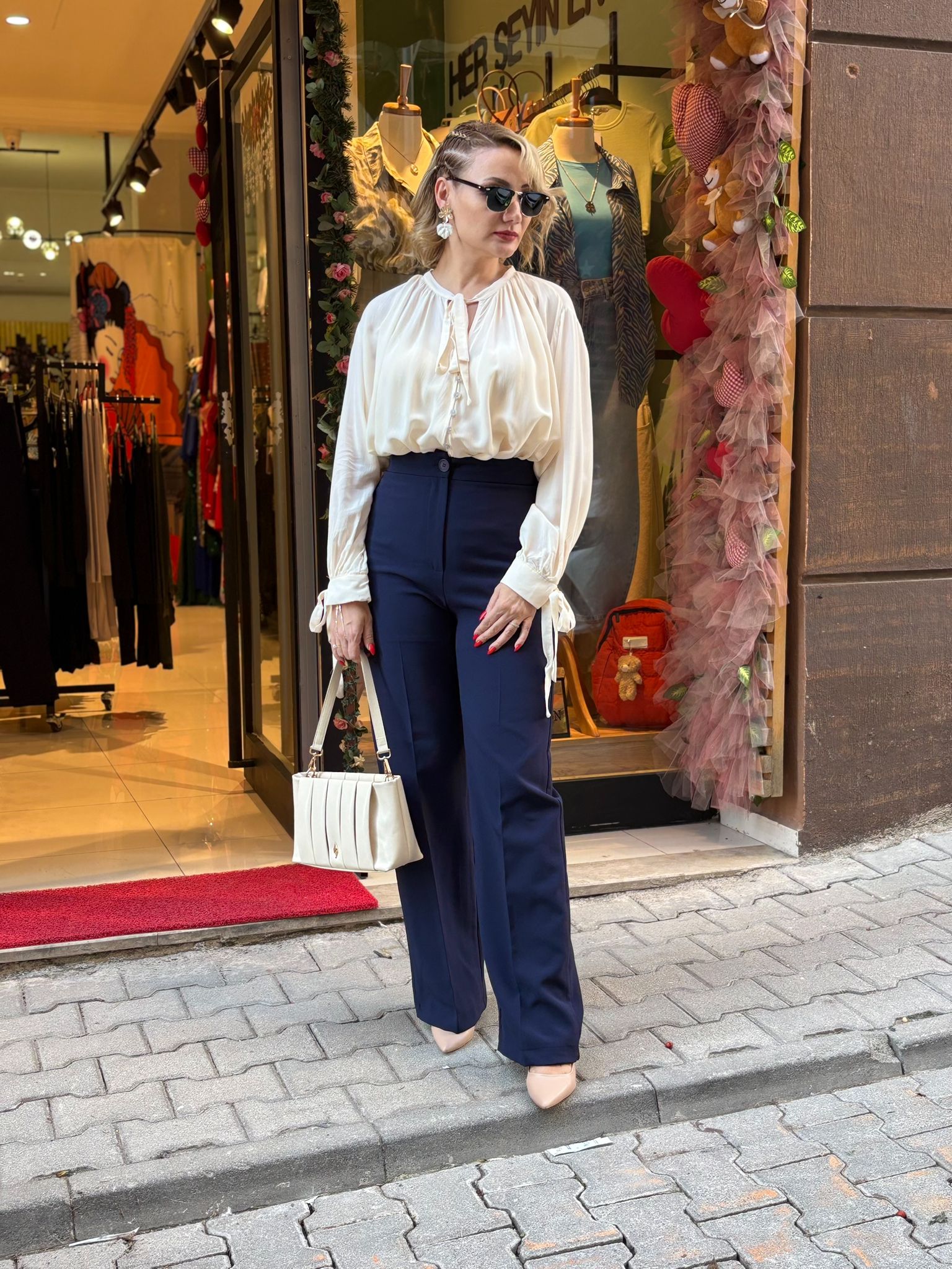 Palazzo kumaş pantolon