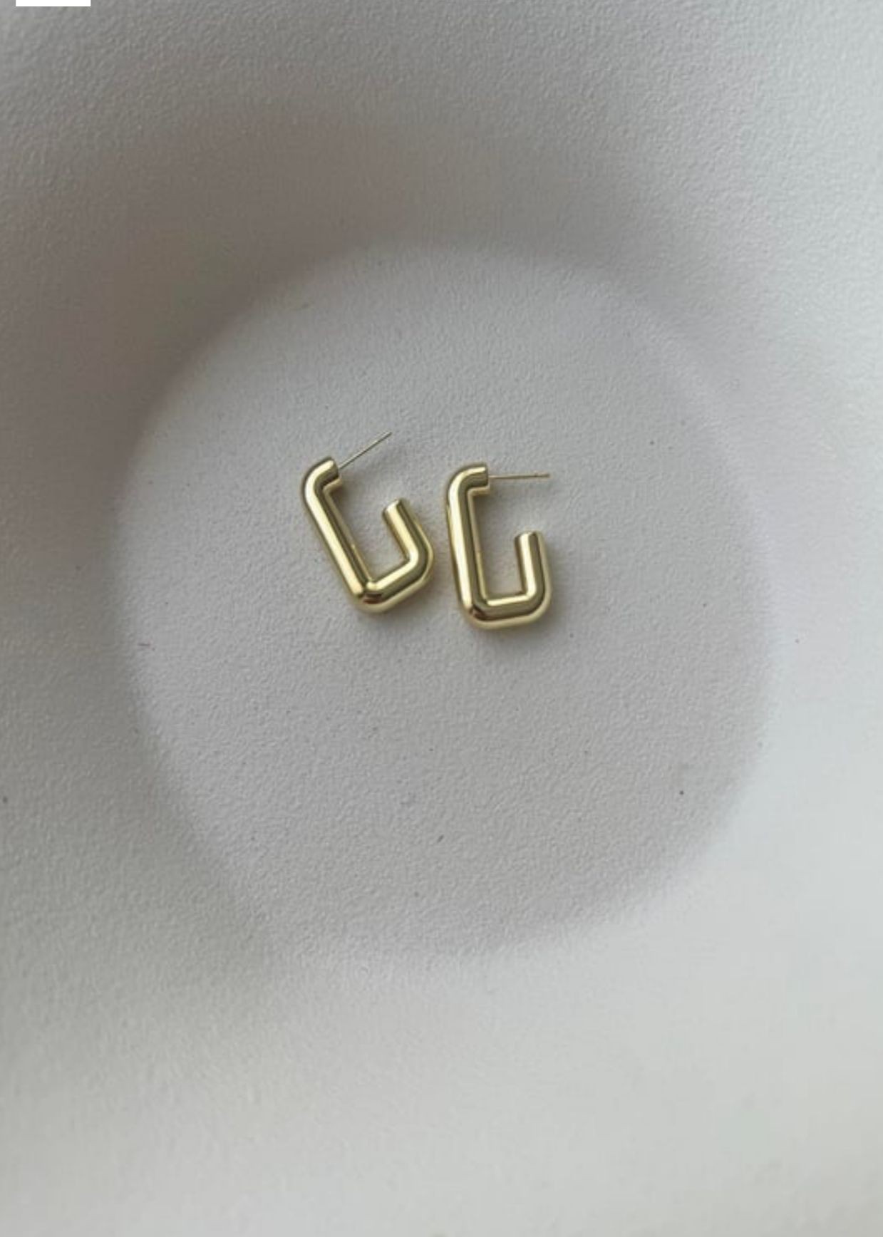 GEOMETRİK HAFİF XUPİNG GOLD KÜPE