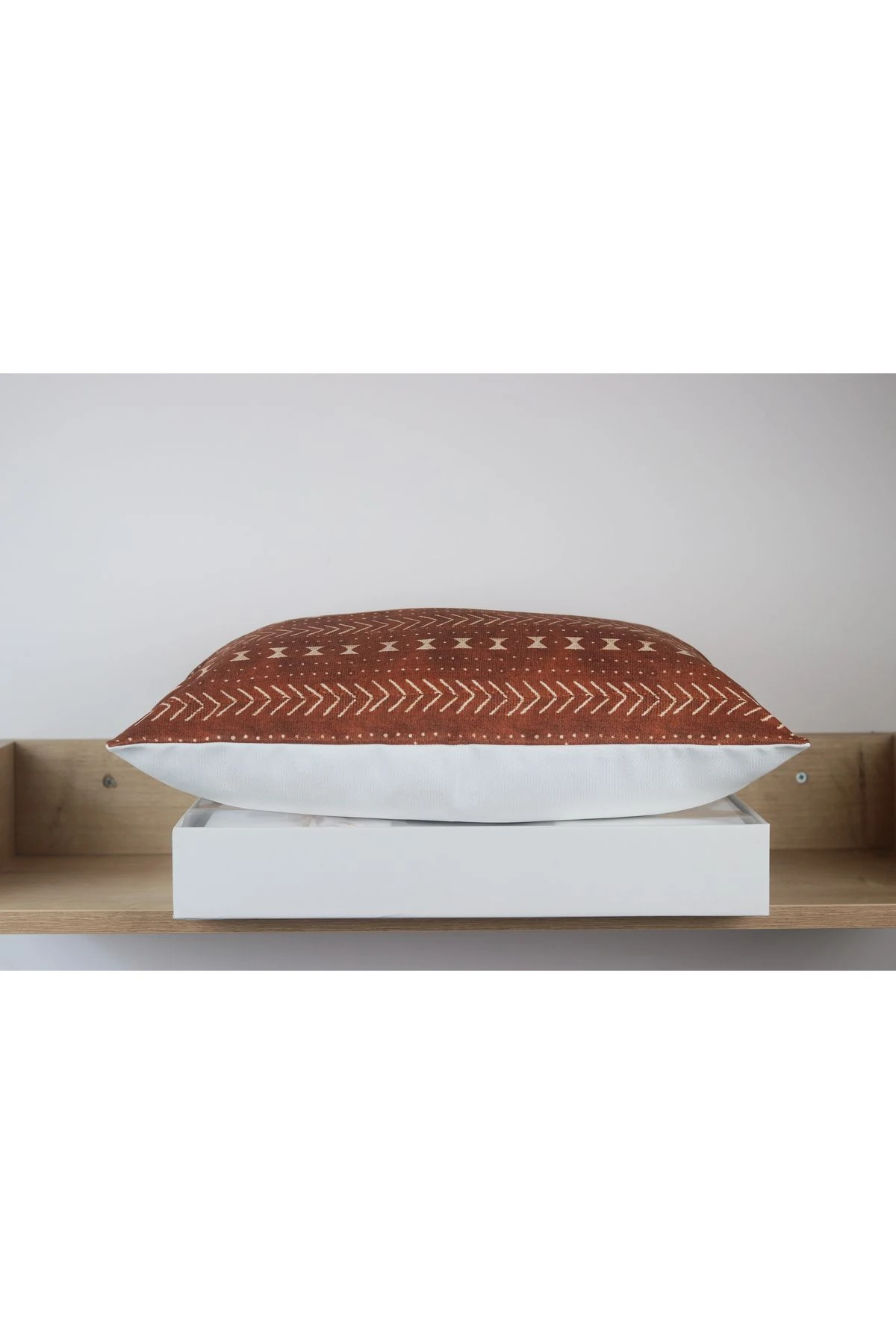 Anika Aztek Desenli Bohem Dikdörtgen Kırlent Kılıfı Taba