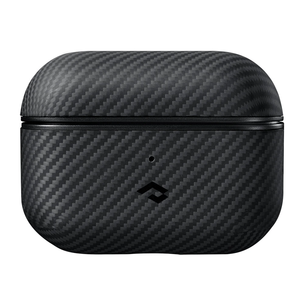 Apple Airpods Pro Kılıf 600D Aramid Fiber Pitaka Classic Serisi Black-Grey Twill Kılıf