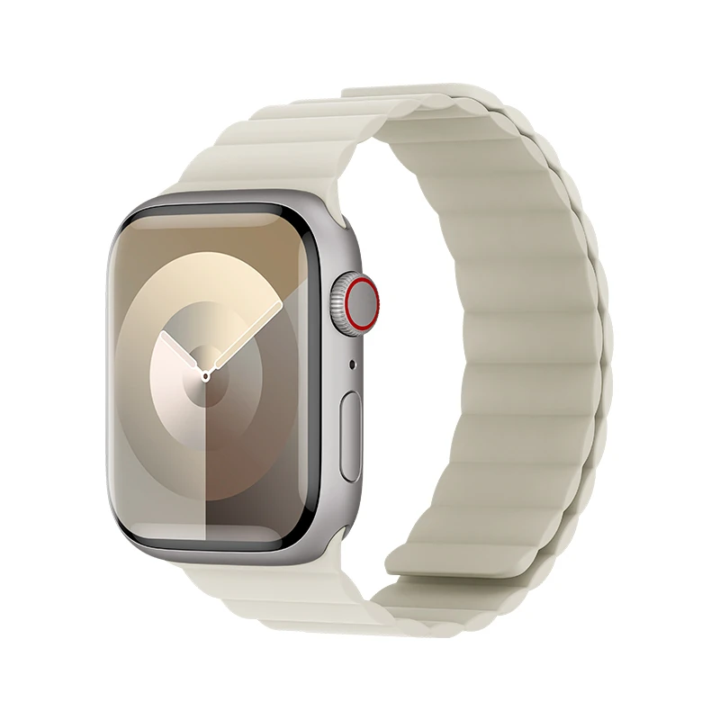 Apple Watch 10 46mm Benks Magnetik Tak Çıkar Silikon Strap Kayış