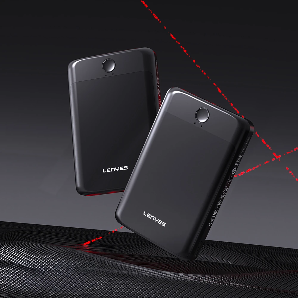 Lenyes PW1008D PD 20W LED Display AI Powered Ultra Slim Wireless Powerbank 15W 10,000mAh