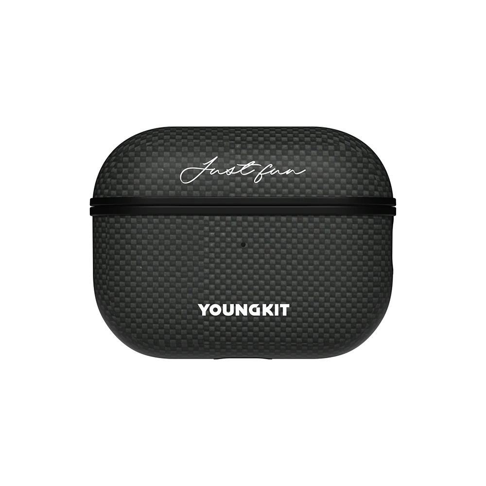 Apple Airpods Pro 2 Kılıf M-safe Şarj Özellikli Aramid Fiber Youngkit 1500D Kevlar Extreme Wing Serisi Kapak