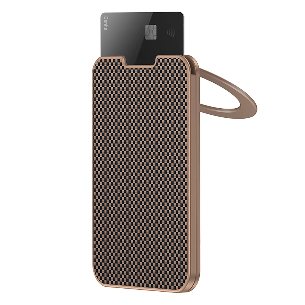 Benks ArmorGo 600D Aramid Fiber Magnetik Standlı Kartlık