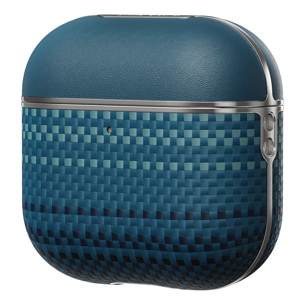 Apple Airpods Pro 2 Kılıf Aramid Fiber Pitaka Tactile Woven Sunset-Moonrise Serisi Kapak