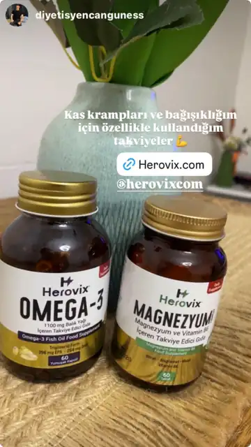 Herovix omega 3 ve magnezyum paylaşımı