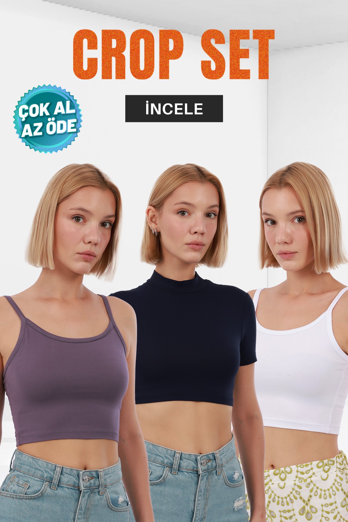 Kadın crop setleri, modern tasarım ve rahatlığı bir arada sunar. Yadefashion.com.tr’de kaliteli kumaşlardan üretilen şık crop set modellerini keşfedin. Günlük kullanıma uygun, tarzınızı tamamlayacak seçenekler sizi bekliyor!