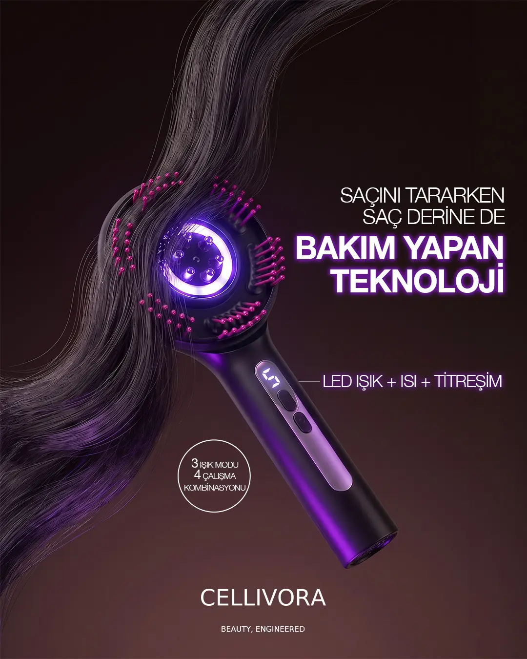 Saçınızı tararken saç derinizde bakım