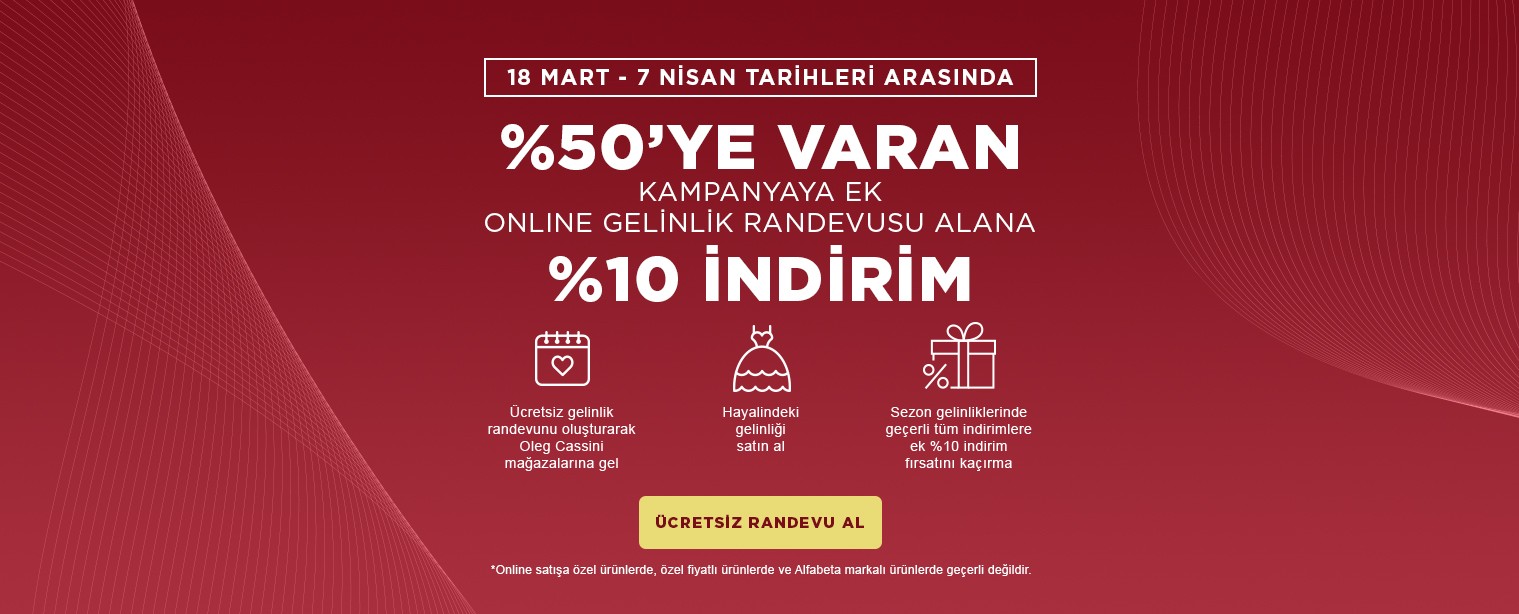 Gelinlik Randevusu Ek İndirim