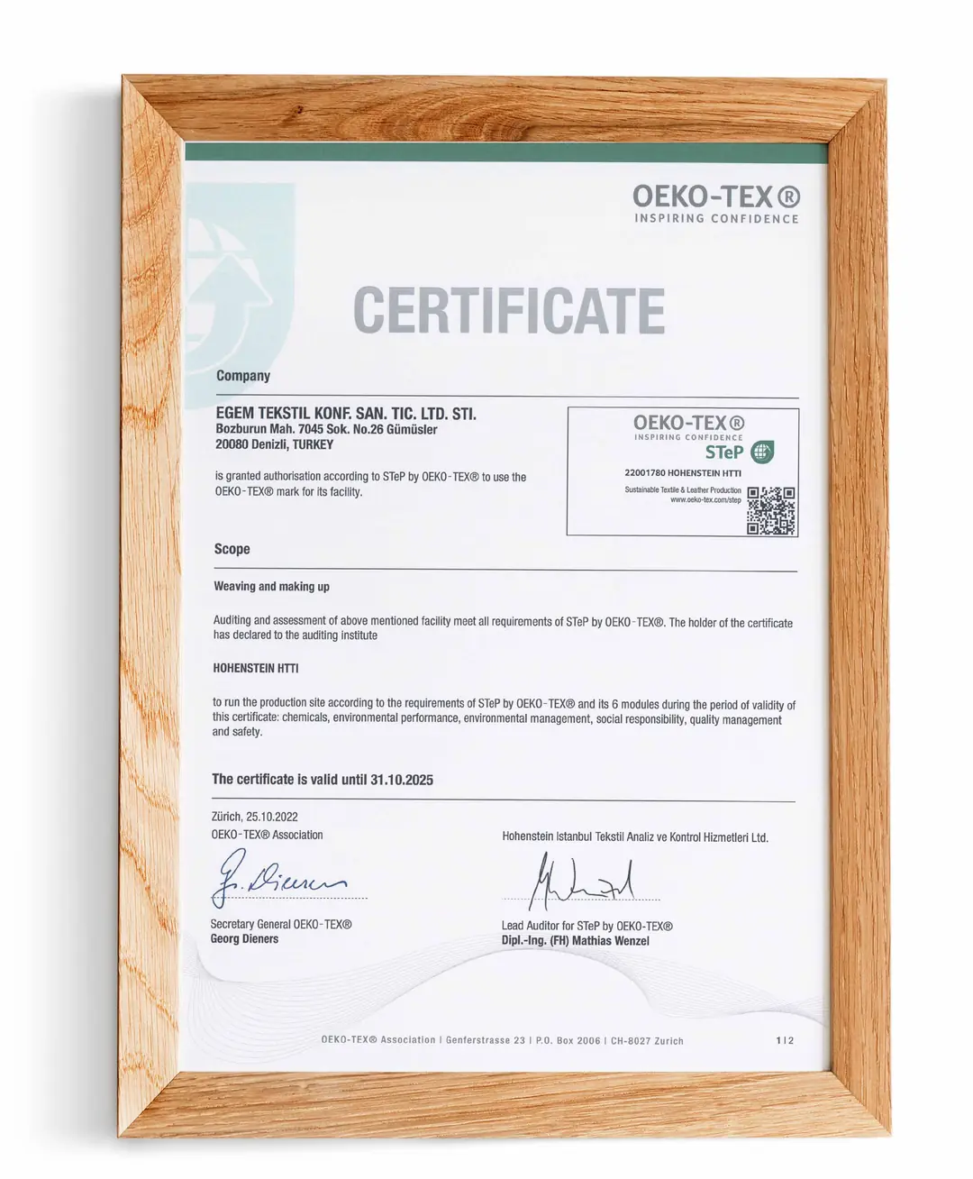 OEKO-TEX Standard 100