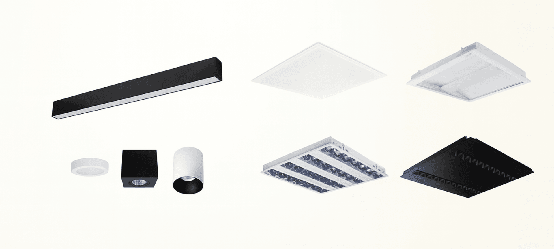 Ofisler için şık, verimli ve modern LED aydınlatma sistemleri. 