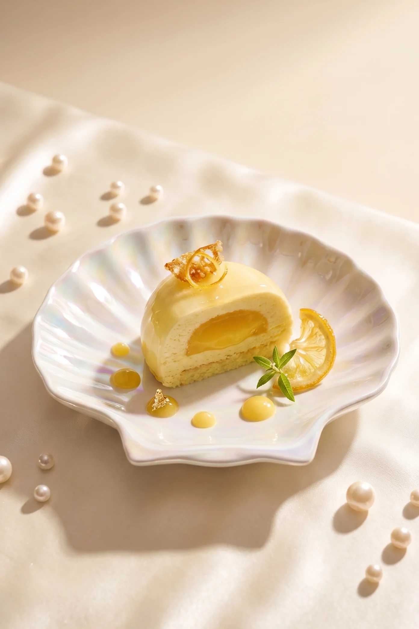 Perotti Pearl 6 Kişilik Porselen Pasta Tabağı – beyaz