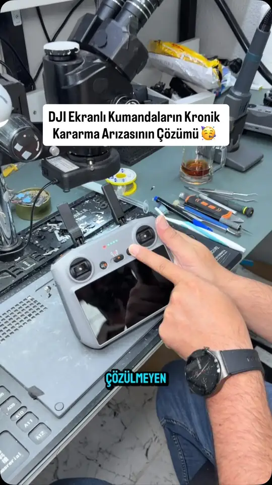 DJI ekranlı kumanda kararma arızası çözümü