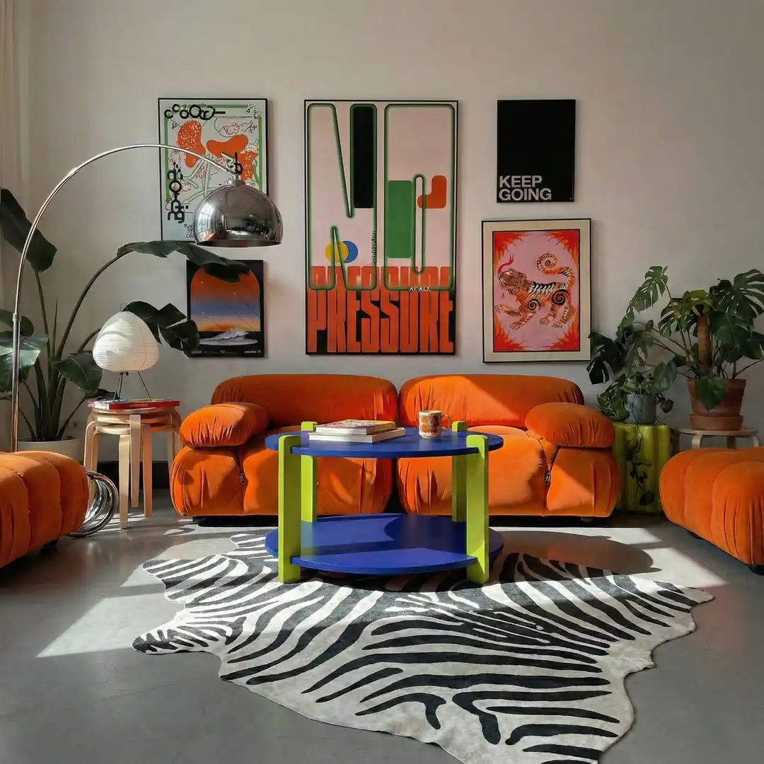 Dopamin Dekor Orta Sehpa Yuvarlak Kayın Ahşap Sehpa Fujifurn Waso Lacivert Yeşil