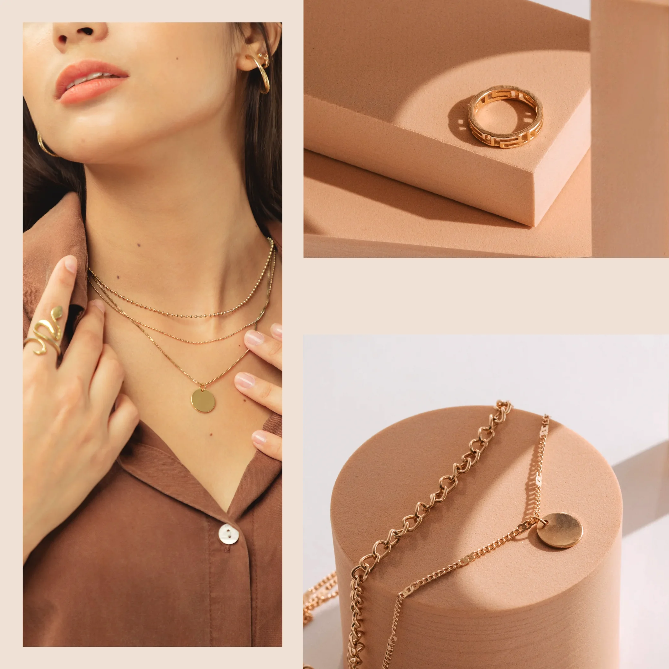 Minimal inci küpe – Kadınlar için zarif el yapımı takı | AlonuShop