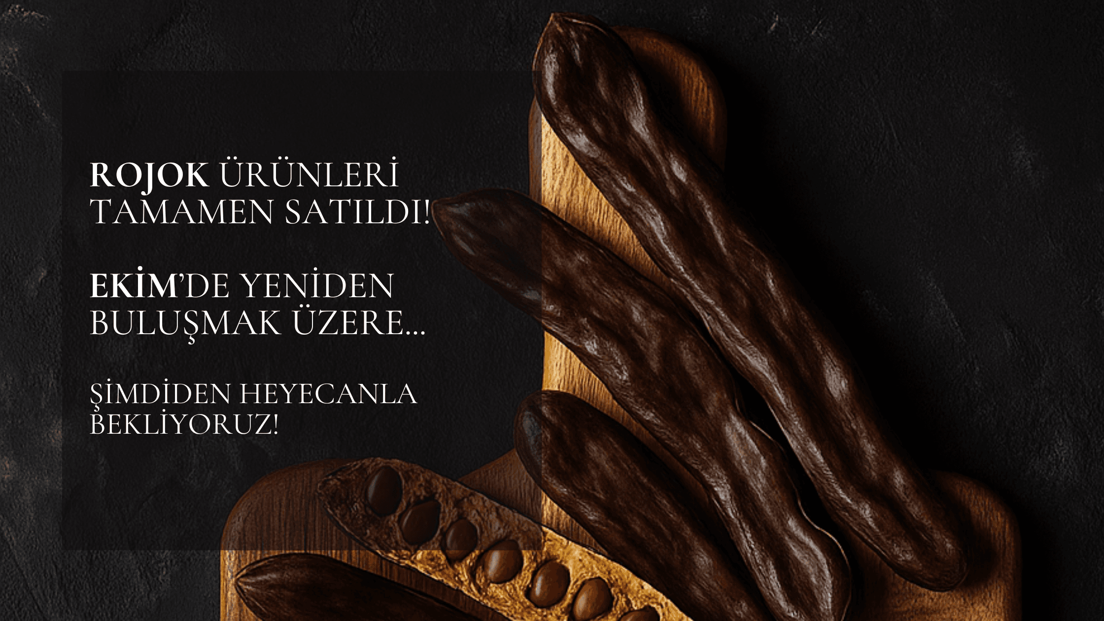 Rojok keçiboynuzu çikolatası sağlıklı şeker ilavesiz vegan atıştırmalık
