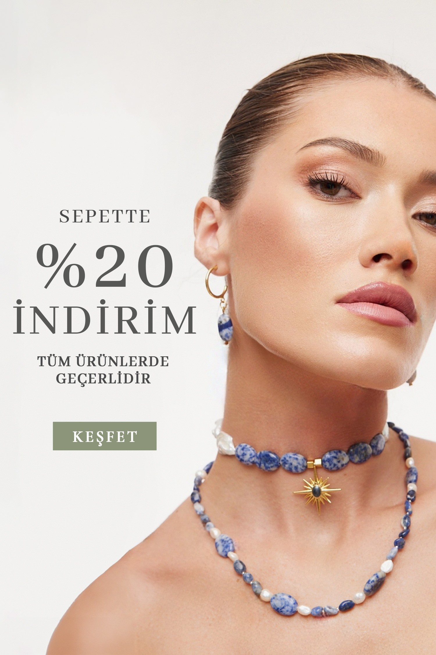 Sepette %20 indirim tüm ürünlerde geçerlidir