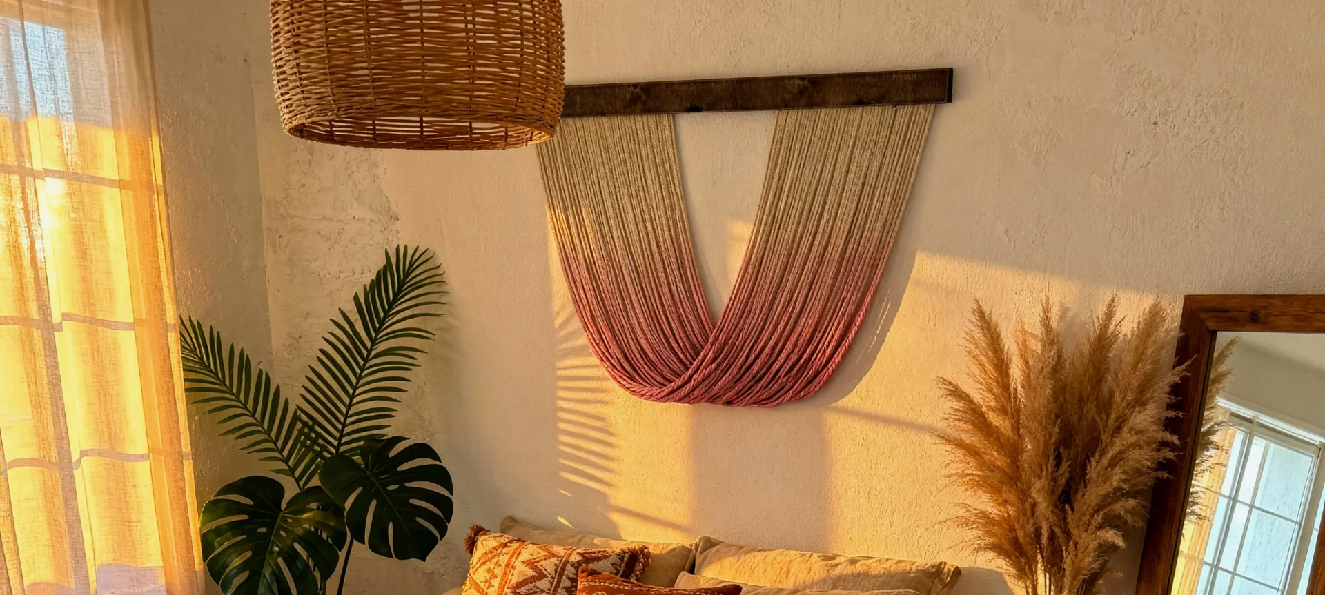 dip dye wall hanging