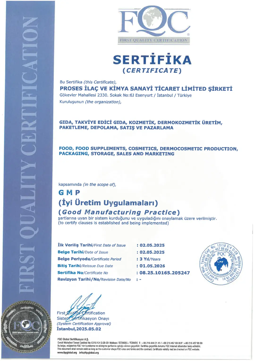 GMP Sertifikası