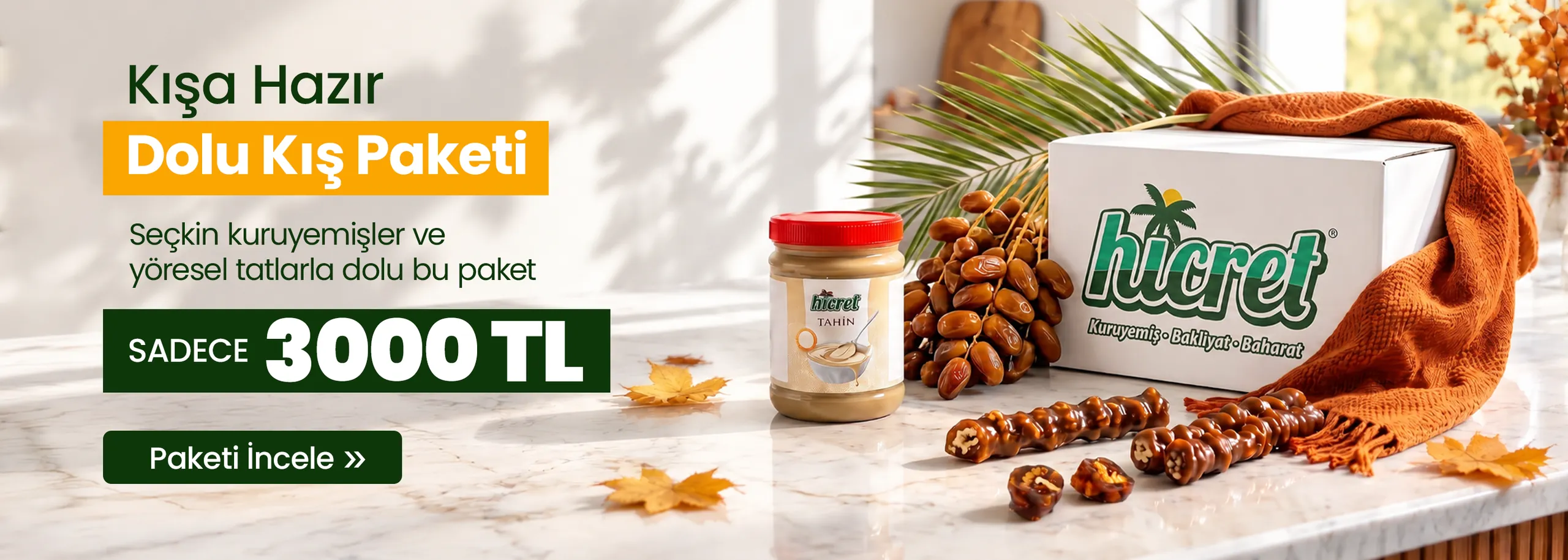 Hicret Kuruyemiş kampanyalı kuruyemiş paketleri
