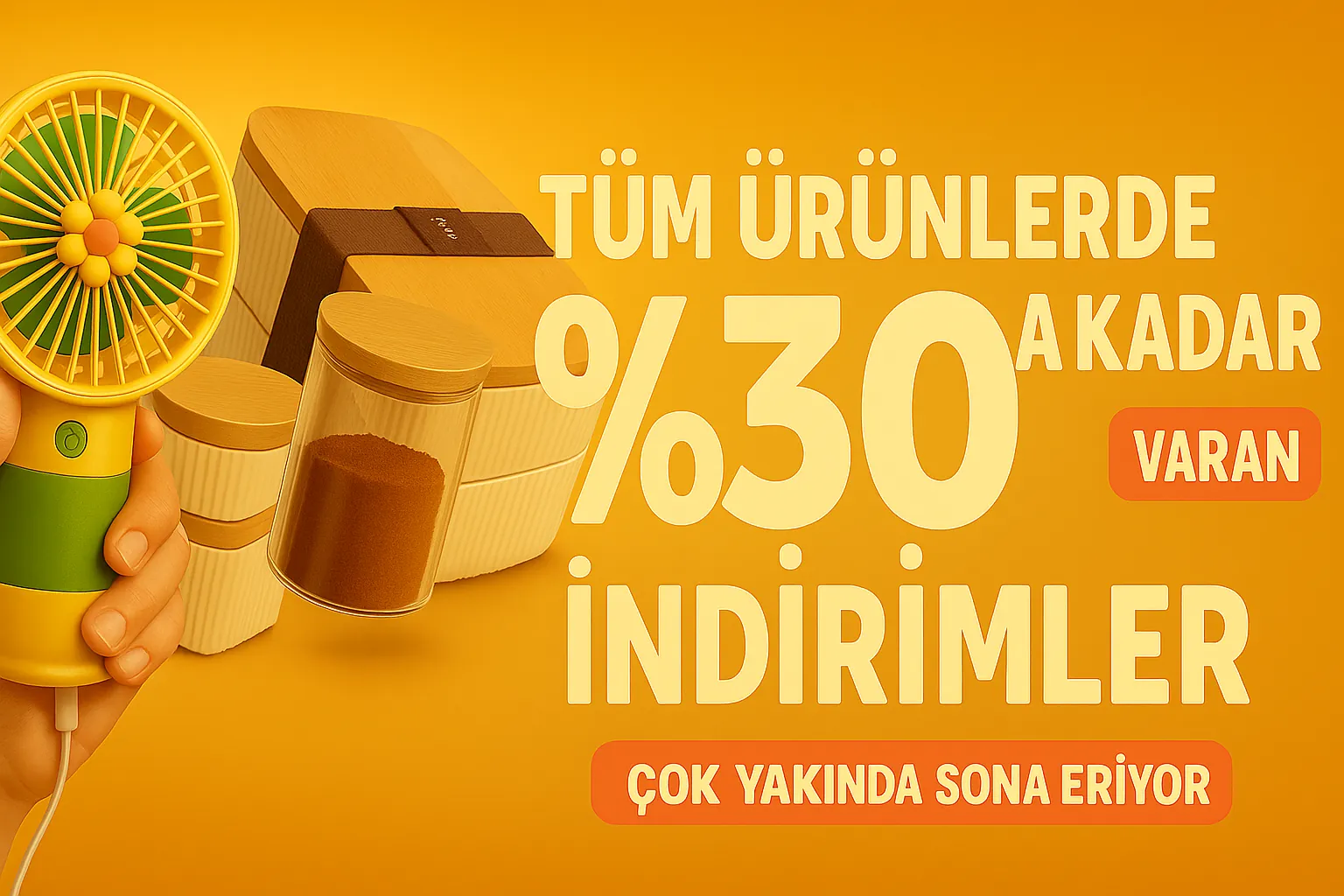 Tüm ürünlerde %30'a varan indirimler banner