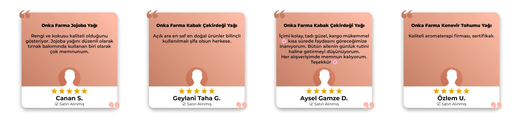 Onka Farma Müşteri Yorumları