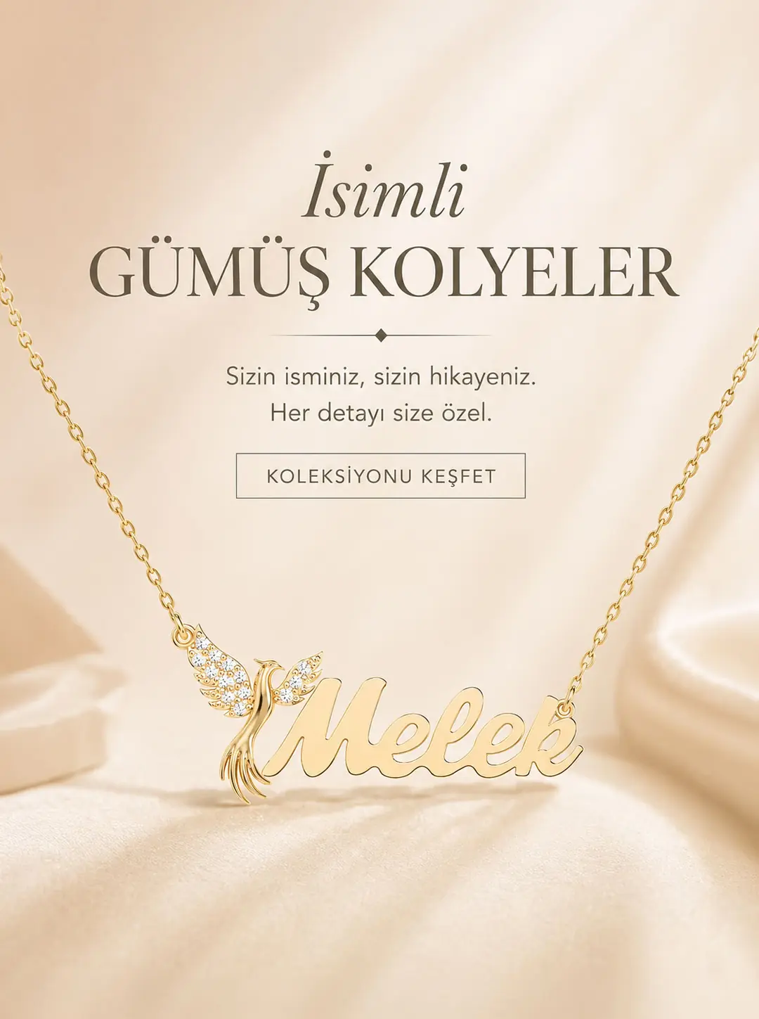 İsimli Gümüş Kolyeler