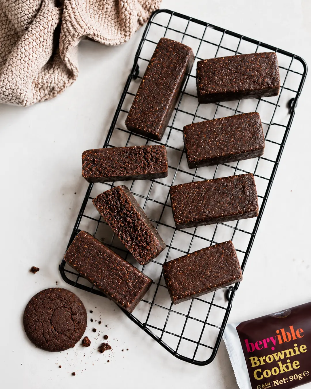 Kakaolu Beryible brownie barları