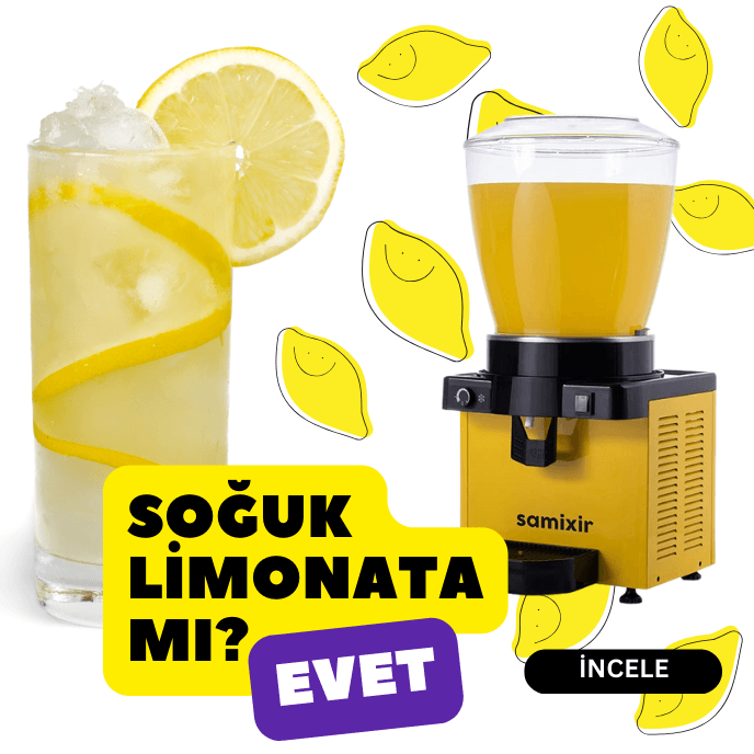 Samixir limonata ve buzlaş makinesi 