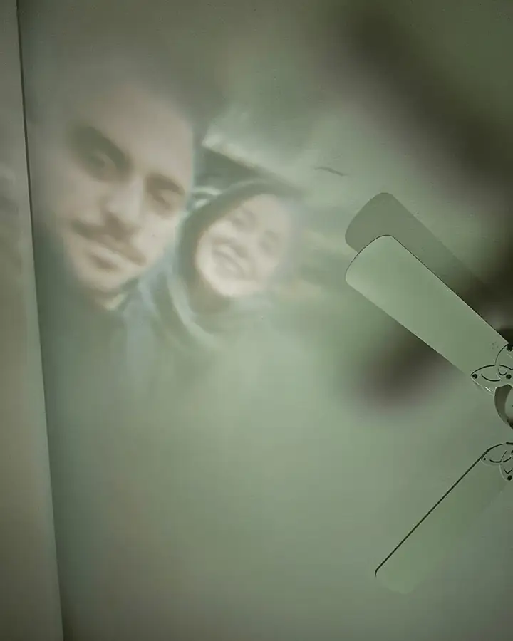 Rose gold kalp tasarım fotoğraflı projeksiyon kolye