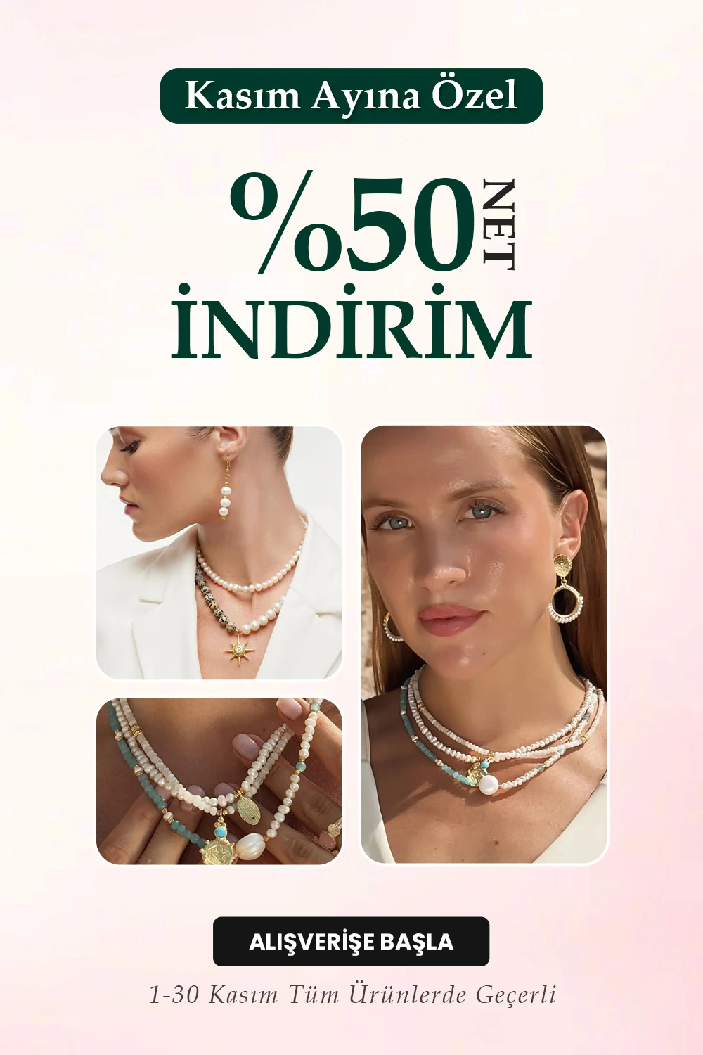 Kasım ayına özel %50 net indirim