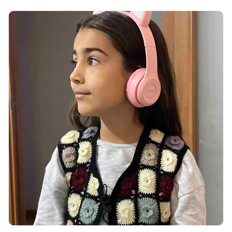 Bluetooth Kedi Kulaklık müşteri görseli