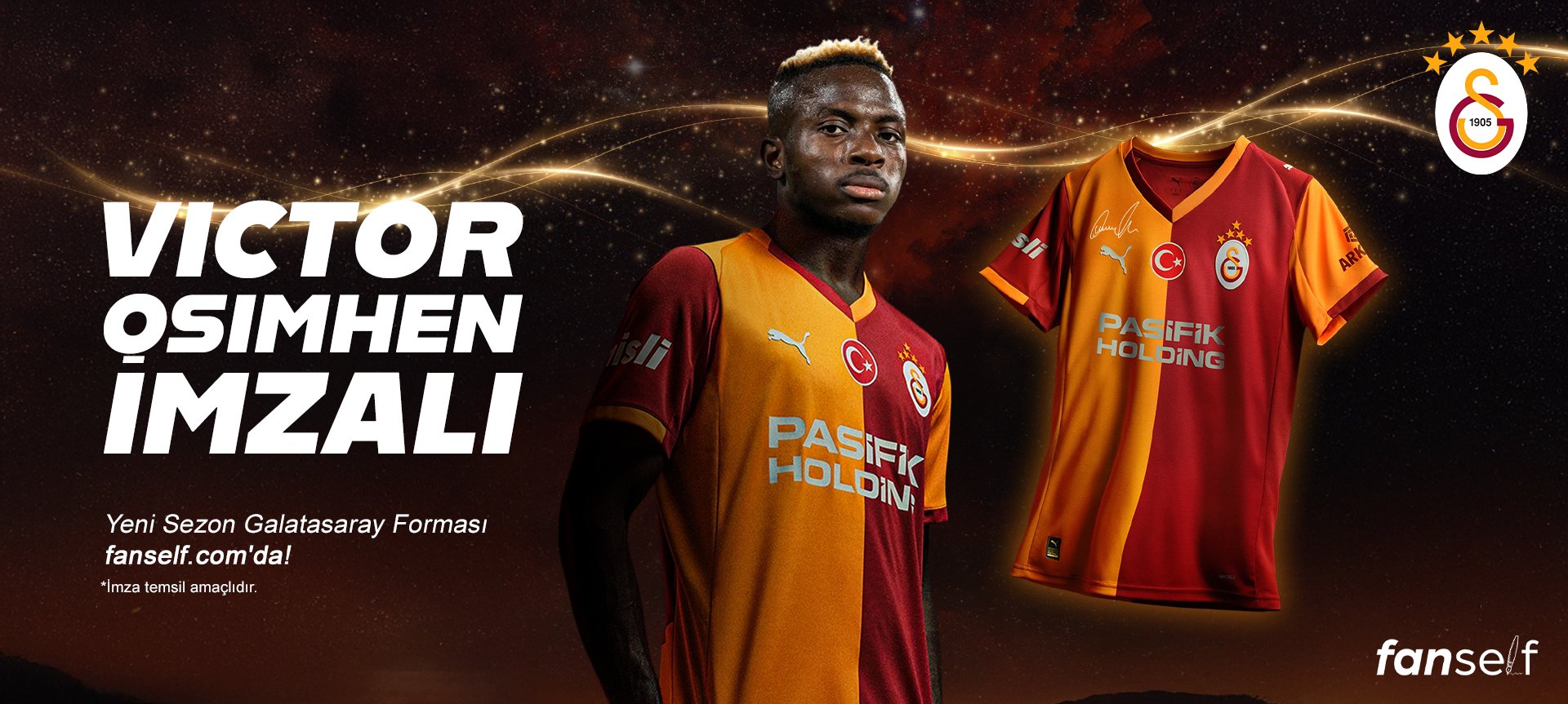 osimhen imzalı galatasaray forması