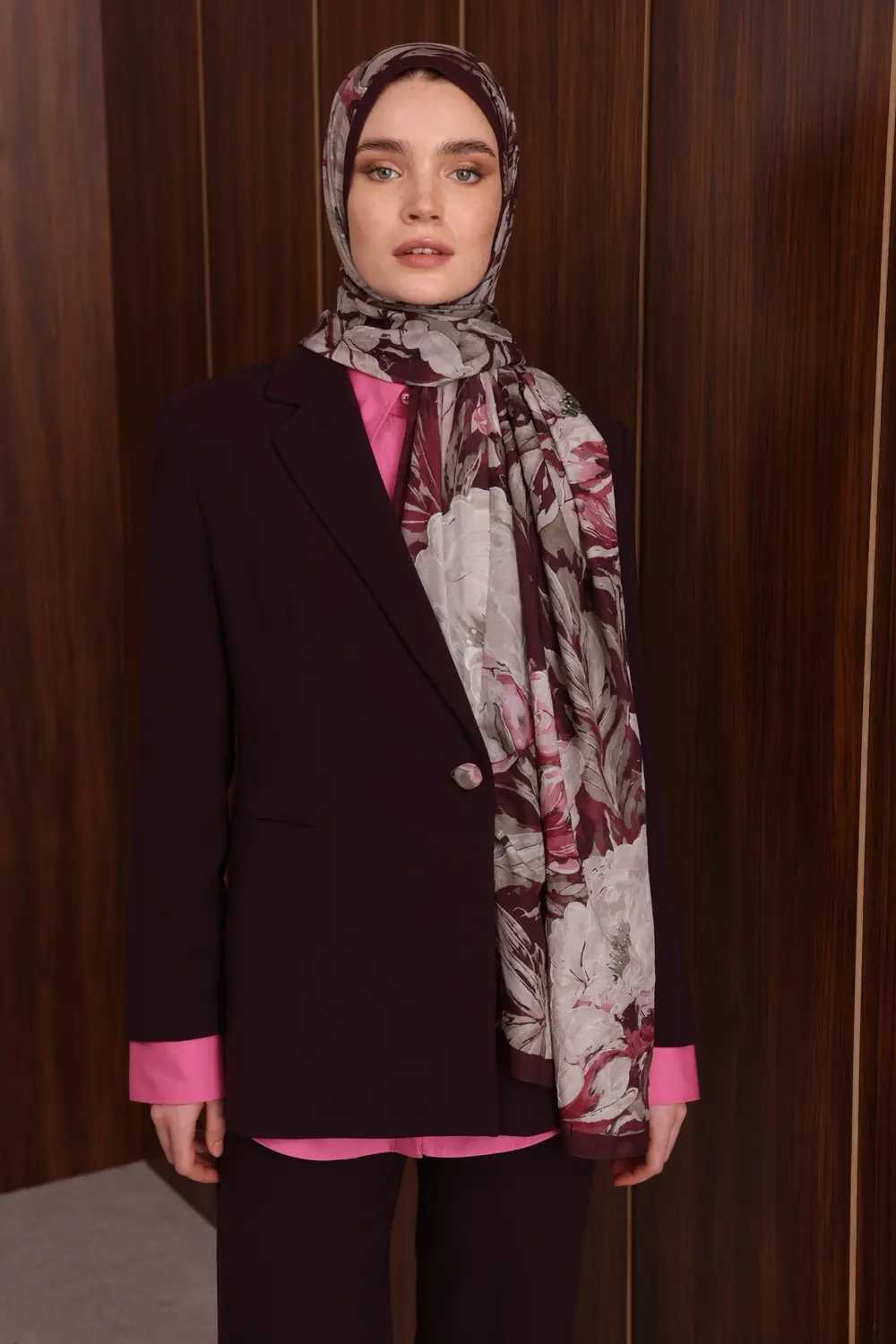 Mauve Desen Neo Crash Şal