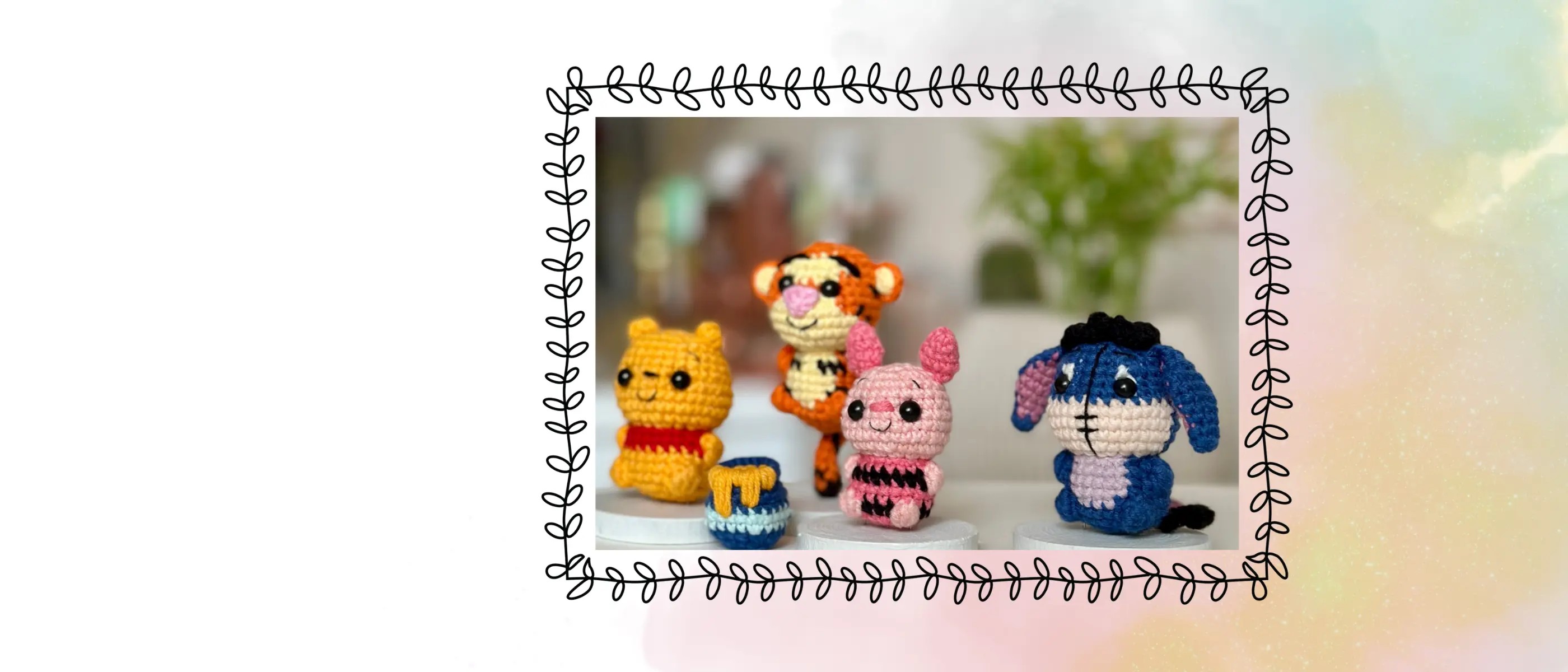 bear, pig, tiger, donkey amigurumi crochet pattern lamagurumi