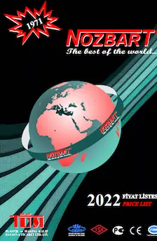 Nozbart fiyat listesi kapak görseli