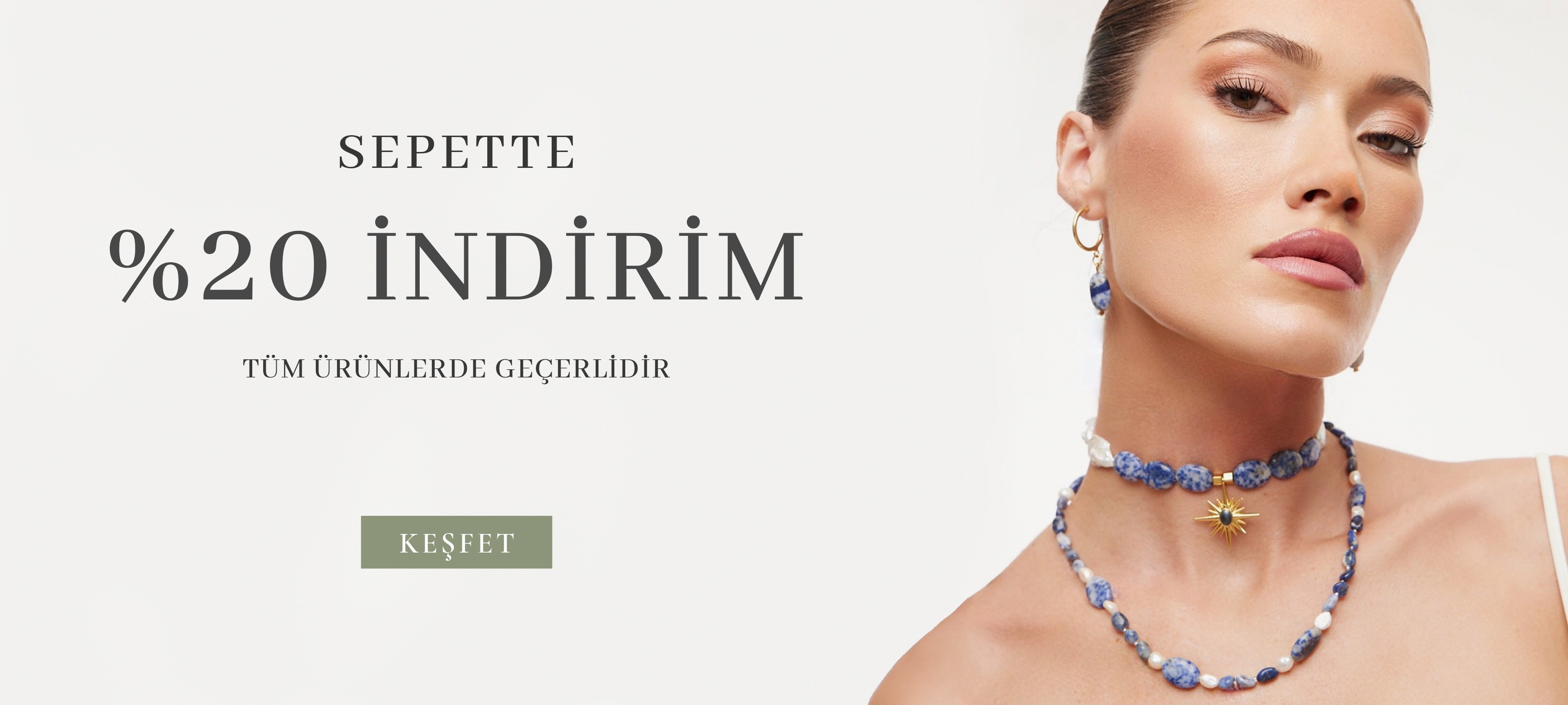 Sepette %20 indirim tüm ürünlerde geçerlidir