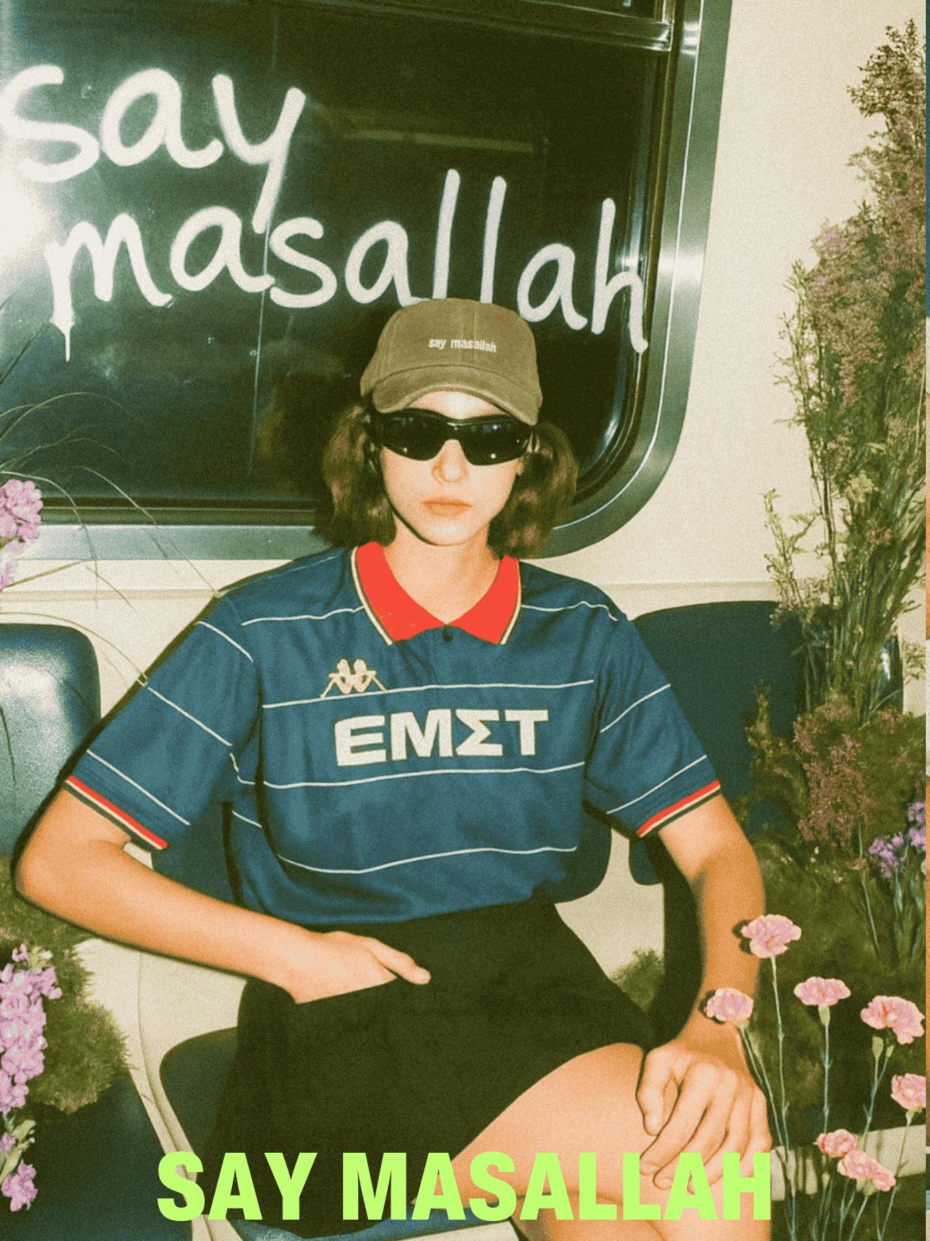 say masallah baseball cap on the subway