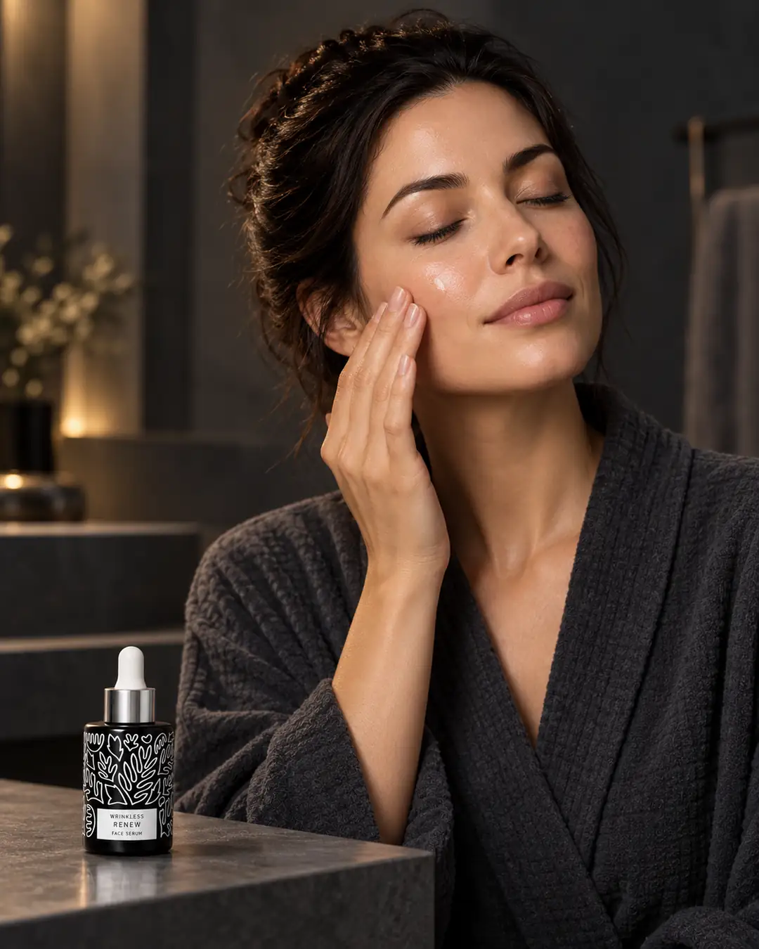 Dr.Lap Renew gece serumu akşam ritüelinde
