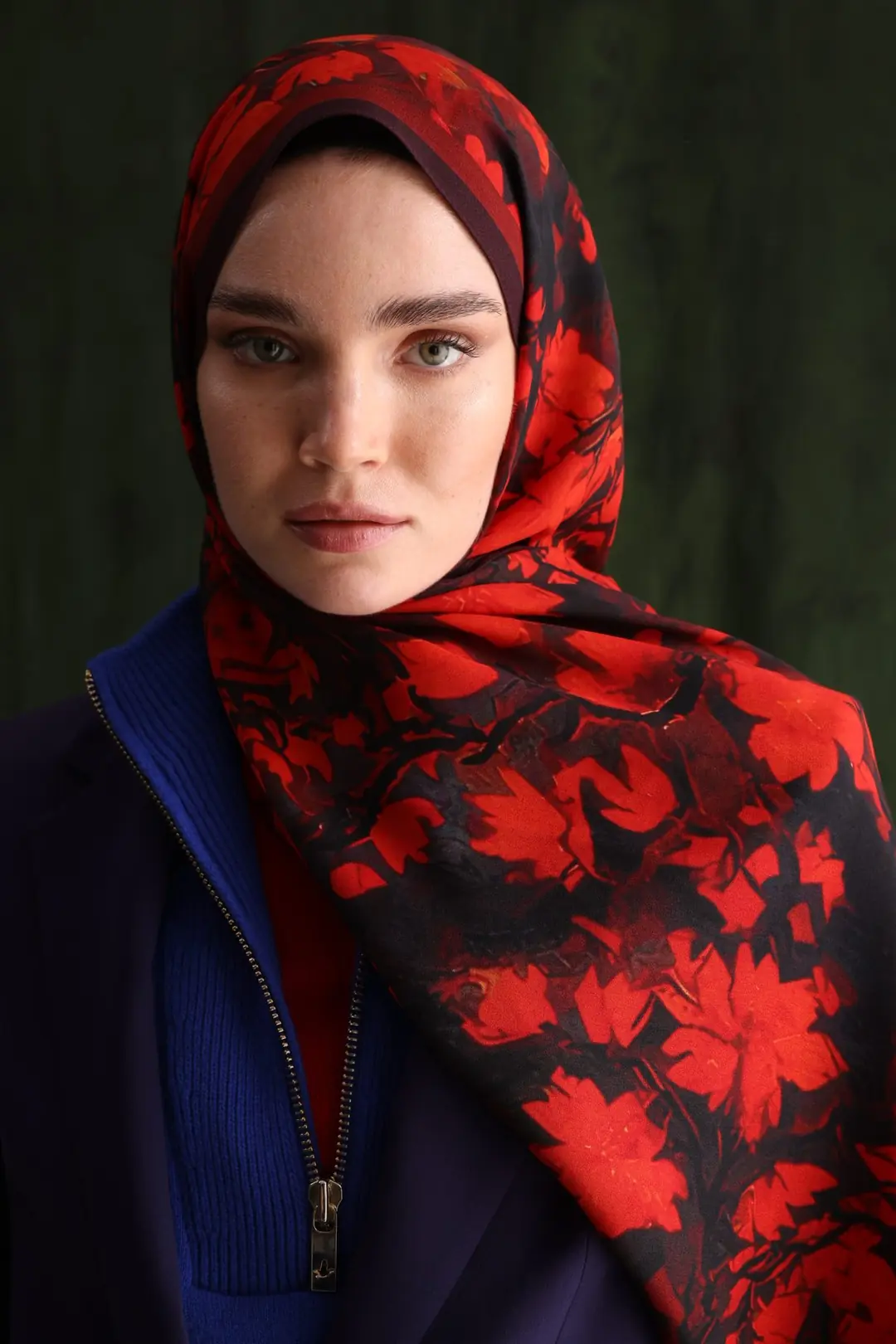 Velvet Desen Hebei İpek Şal