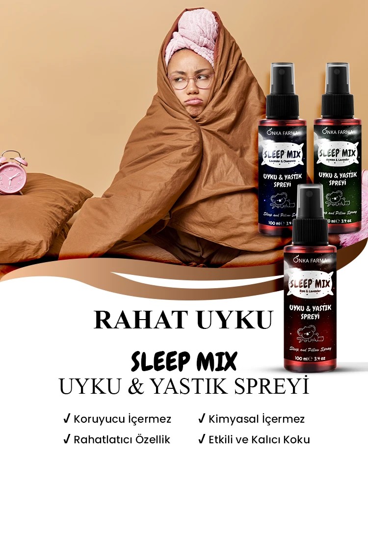 Onka Farma Sleep Mix Uyku Spreyi - Rahat bir uyku için