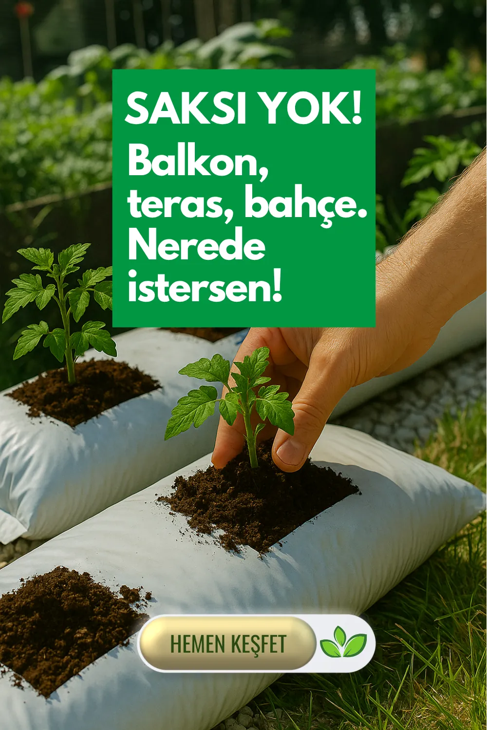 Growbag Sebzeci – Pratik Sebze Yetiştiriciliği için Hazır Yetiştirme Torbası