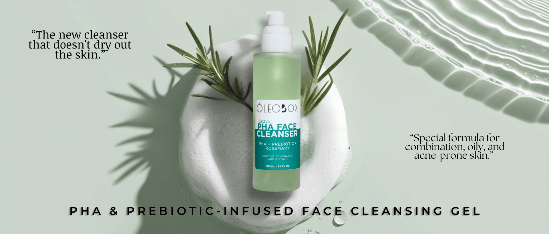Sattva Prebiotic & PHA infused face cleanser