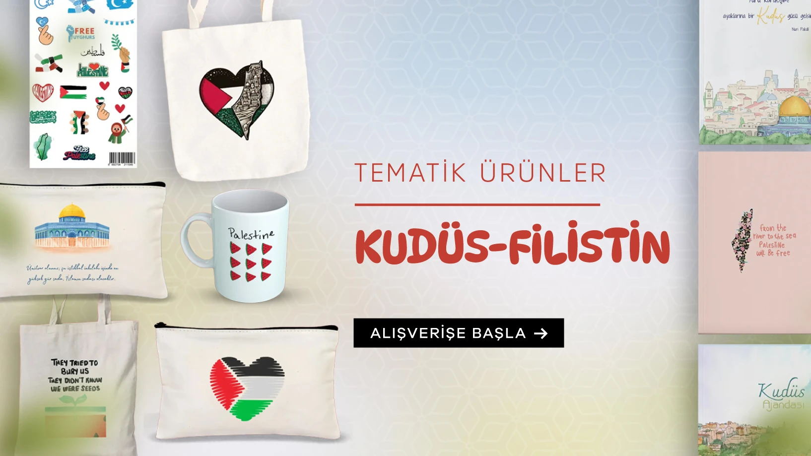 Kudüs ve Filistin Temalı Ürünler
