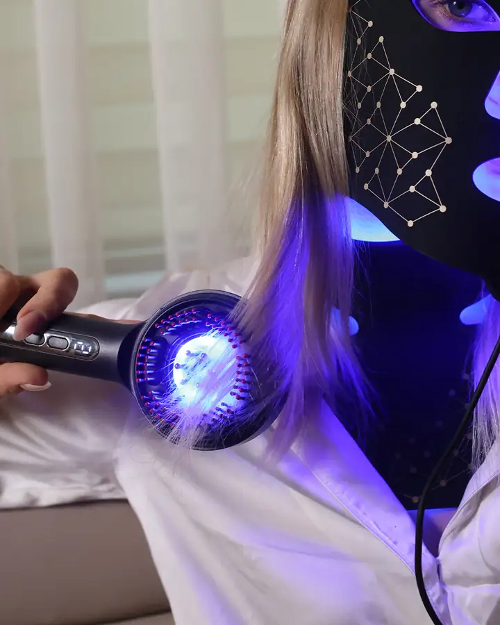 Maske takılıyken saç tarağı