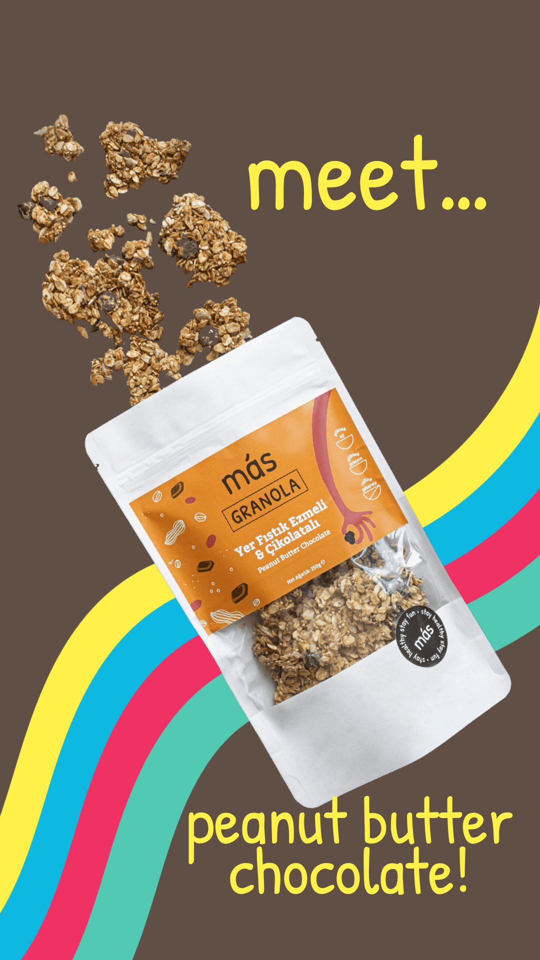 Peanut butter chocolate granola 