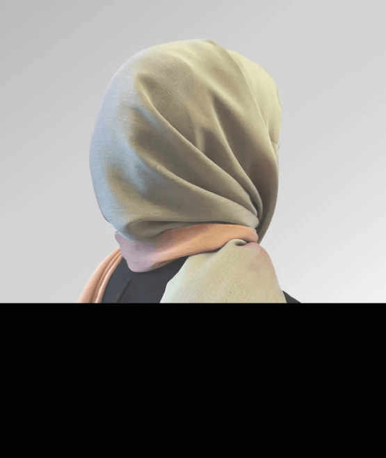 çift renkli şal