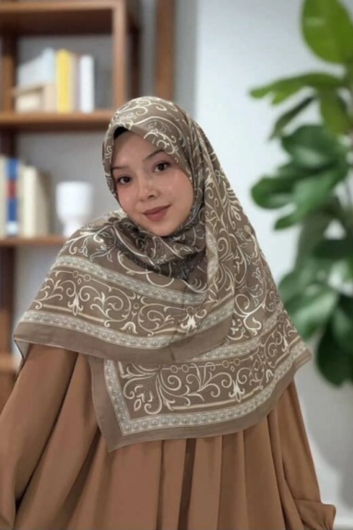 120x120 Pamuklu Büyük Boy Eşarp | Dualinze Butik