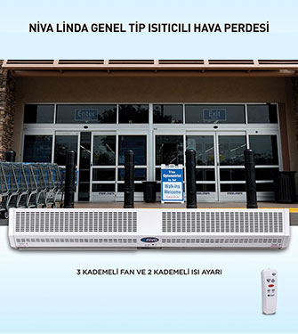 Niva Linda Genel Tip Isıtıcılı Hava Perdesi 