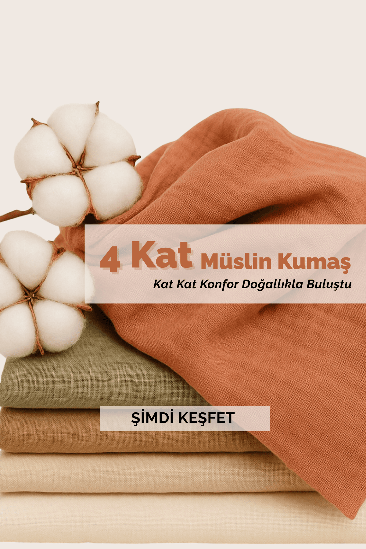 Nefes alabilen yumuşacık müslin kumaşlarla bebekler güvende, anneler rahat